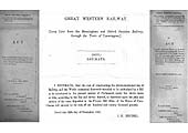 A poster advertising the new joint through service from South Wales to the East Coast via Leamington, starting in July 1908