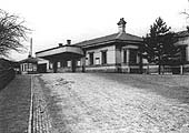 Another view of the main station building with the First Class waiting room's bay window on the right