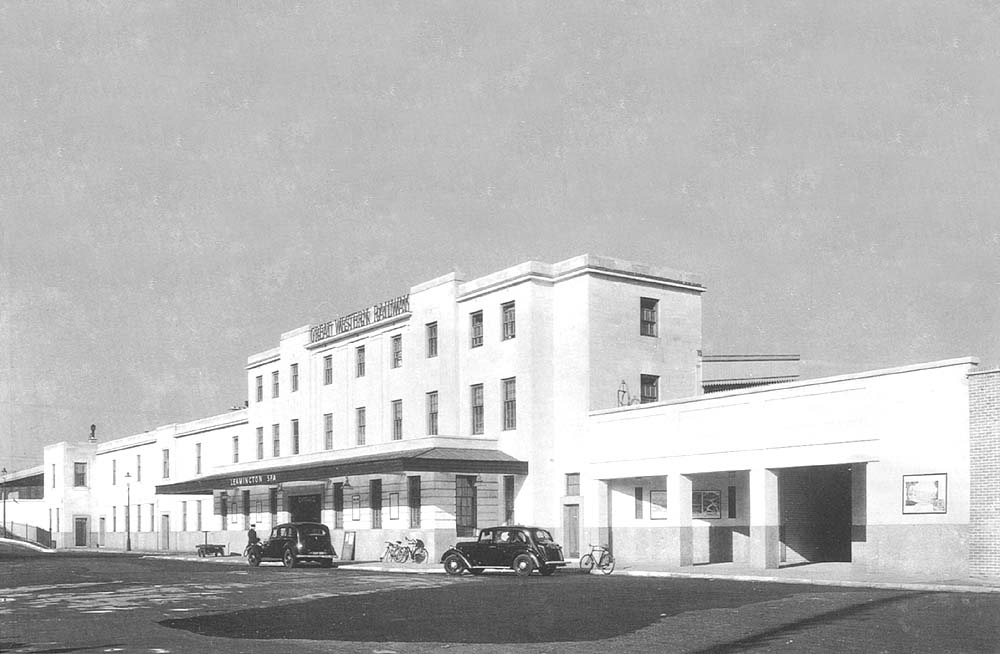 An impressive view of the new station with the facade, constructed out of Portland stone, glistening in the bright sunshine