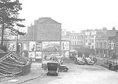 Close up looking towards the junction between Lower Avenue and Old Warwick Road with excavation work on the left