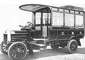 One of the 14 seater Dennis chassis with Swindon built bus bodies designed for the 1911 touring season
