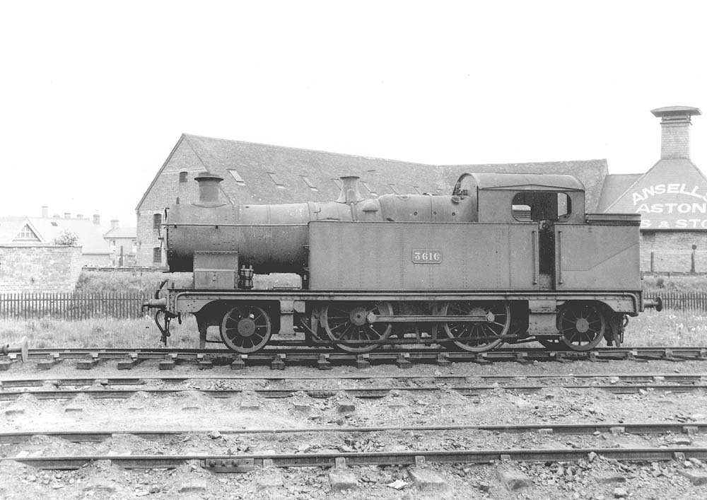 GWR 2-4-2T No 3616 is seen standing 'cold' on 21st May 1932 one year before withdrawal