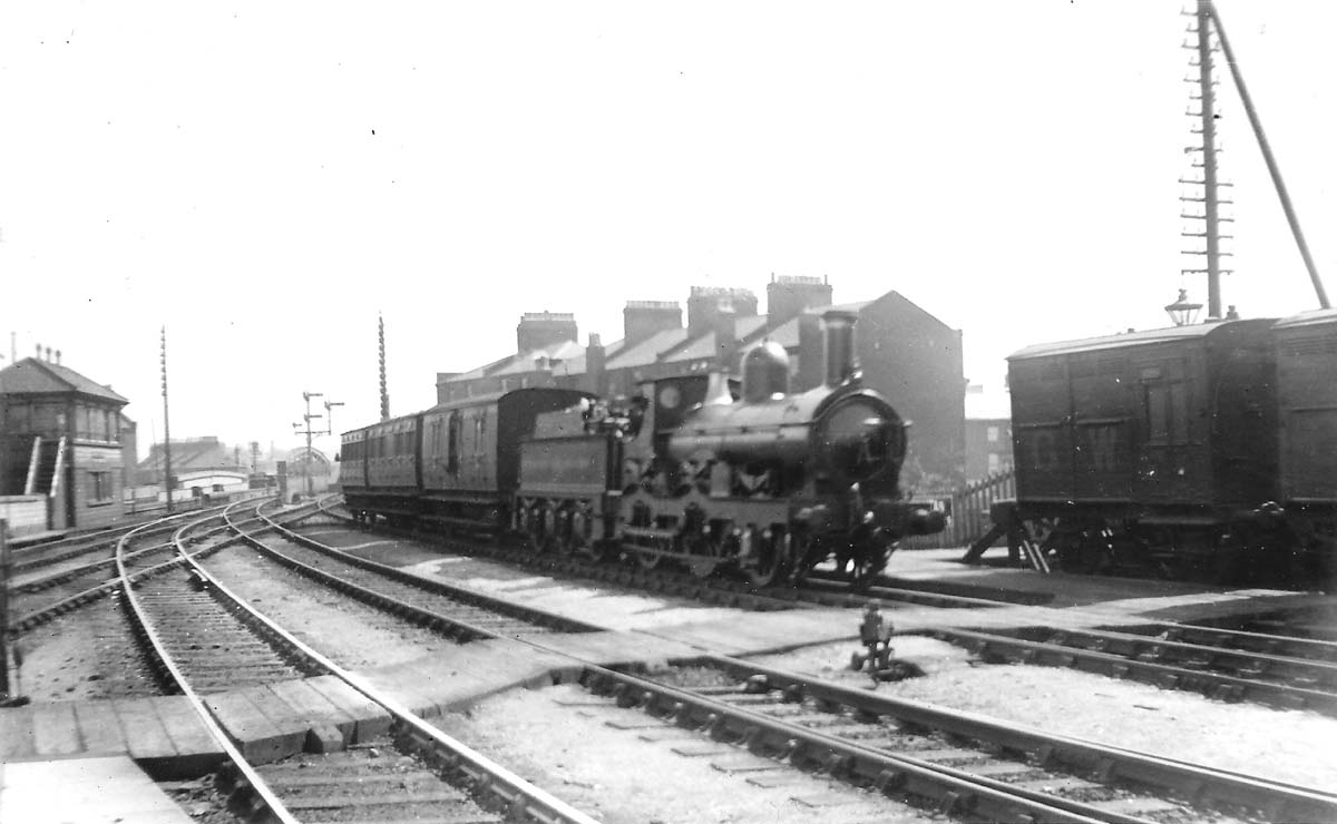 GWR 2-4-0 '3226' Class on a short down local train comprised of Van, Composite and Third
