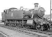 British Railways built 2-6-2T No 4176 stands on the road outside Leamington shed on 5th October 1963