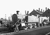 GWR 81xx Class 2-6-2T No 8100, the first of a class of ten locomotives, is seen at Leamington on 12th February 1939