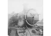 Ex-GWR 5101 class 2-6-2T No 4149, a Banbury locomotive, stands at Leamington station working its way home