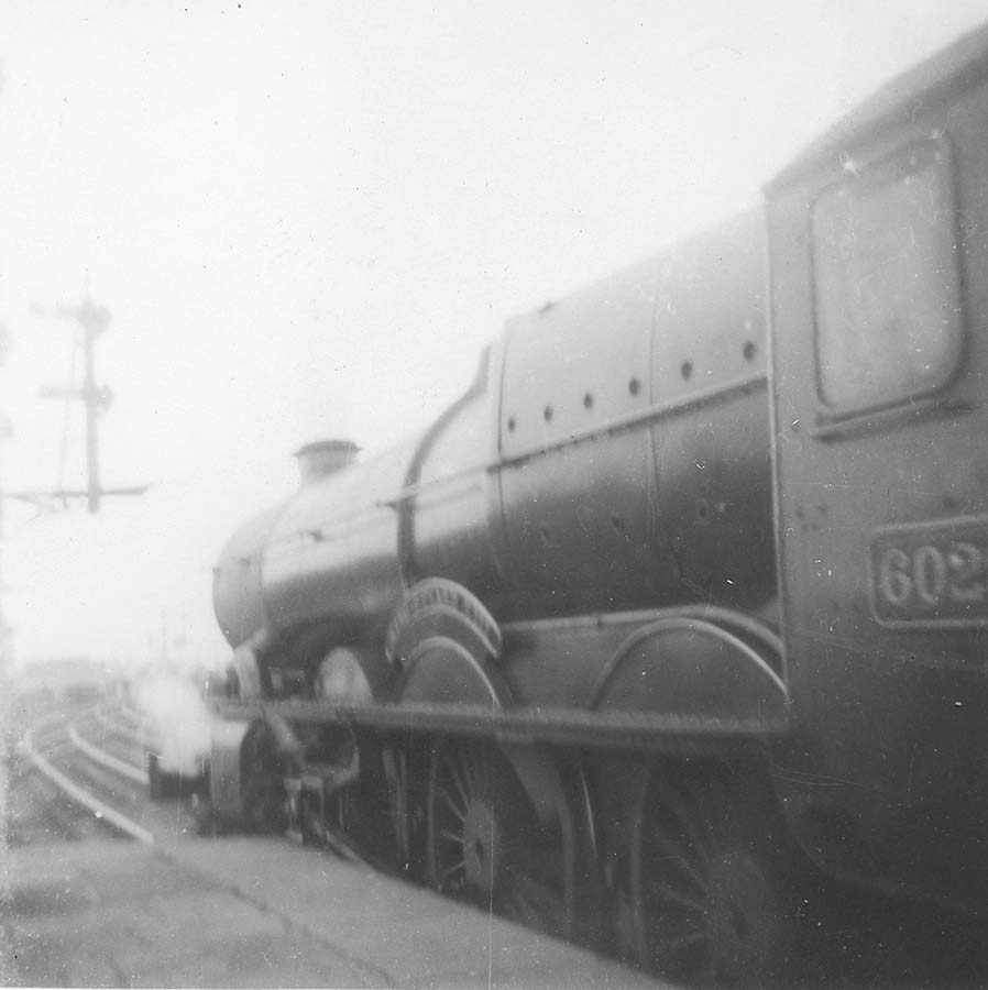 Ex-LMS 2-8-0 'Stanier' 8F No 48751 is seen standing in front of Leamington Shed in March 1962