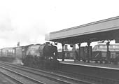 British Railways built A1 4-6-2 No 60145 'St Mungo' arrives at Leamington station with an up express service