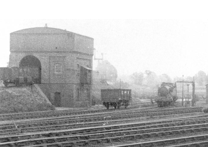 Leamington Shed: Close up showing the door to the office 