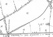 The 1885 Ordnance Survey Map of Darlingscott Junction prior to the opening of Longdon Road station