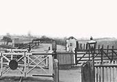 Close up of showing the horse landing dock with solid partioning instead of the normal three or five bar fencing