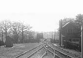 Looking towards the Shipston-on-Stour from the top of the former horse landing with the station beyond the gates on the left