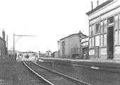 Looking west towards the goods yard which lay on the other side of the Level Crossing