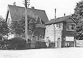 Looking from Station Road this view of Long Marston station shows the station master's incorporated within the main building