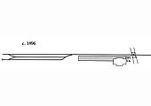 An 1896 schematic plan showing Milcote station prior to the doubling of the line between Stratford on Avon and Honeybourne
