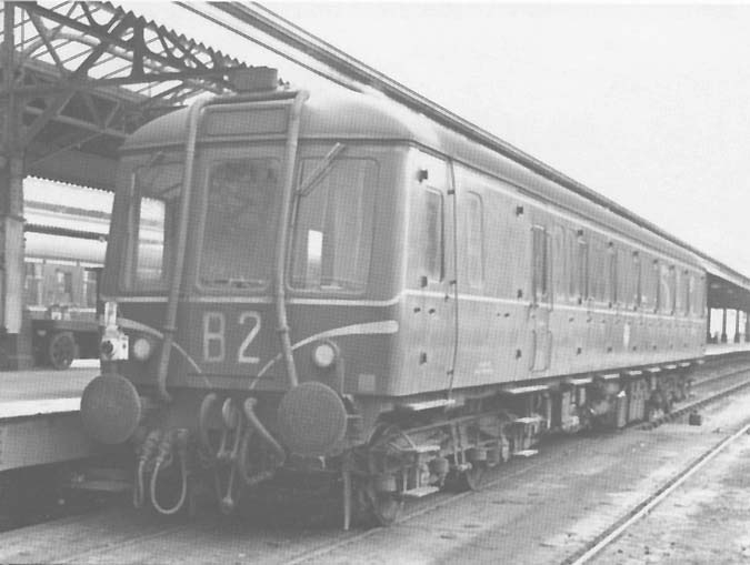 DMU W55004 is seen standing at Moor Street station is seen after it had been detached from the 1.30pm train from Leamington Spa