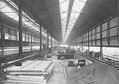The high level goods shed nearing completion in December 1913 and was four hundred feet long with two bays