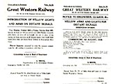 In 1927, the GWR changed the signal arms and coloured spectacle lens associated with Distant Signals in the Birmingham Area