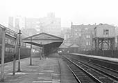 Close up giving another view of the buffer stops at the end of Moor Street platforms and the terminus building
