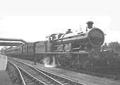 GWR Atlantic 4-4-2 No 102 'La France' is seen on a Worcester to Paddington express on 7th August 1923