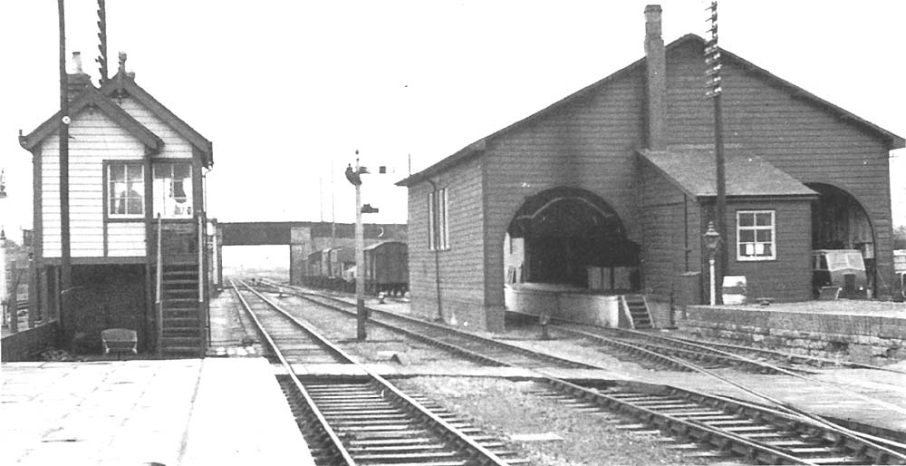 Looking towards Oxford Street bridge with the signal box on the left and the Brunel designed goods shed on the right