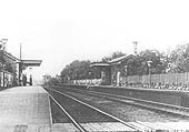 Looking towards Birmingham Snow Hill with the down platform on the left and the up platform on the right with a barrow crossing in the foreground