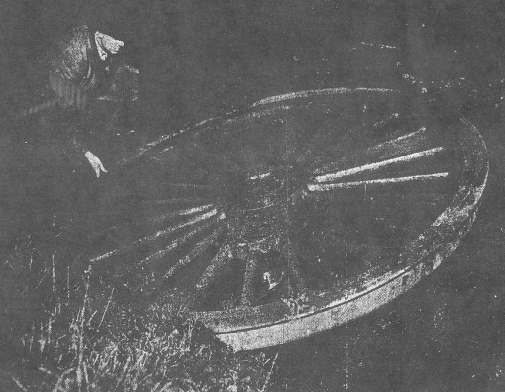 'Express Train in Danger' was the title of this photograph, in the Birmingham Post on 3rd February 1930