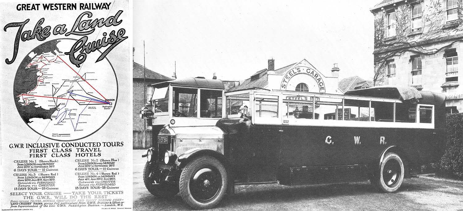 Advert for one of the four Great Western Railway land cruises introducerd on 20th June 1927