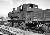 Ex-GWR 57xx Class 0-6-0PT No 3770 passes by with a Type 9 ballast train service on 26th September 1964