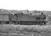 Ex-GWR 56xx Class 0-6-2T No 6692 is seen shunting in Queens Head sidings on Wednesday 22nd July 1964