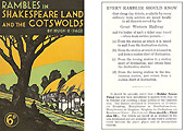 The GWR's book on rambles together with information on purchasing a holiday season ticket and how to use tickets to arrive at and depart from different stations