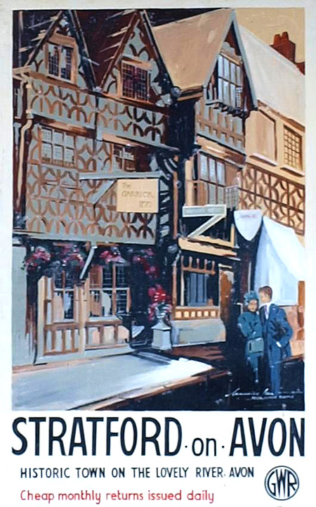 A typical example of the Great Western Railway's publicity poster campaign of the 1930s advertising tourist locations across its railway network