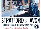 A typical example of the Great Western Railway's publicity poster campaign of the 1930s advertising tourist locations across its railway network