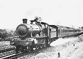 GWR 4-6-0 49xx 'Hall' class No. 4902 'Aldenham Hall' on a seven coach express