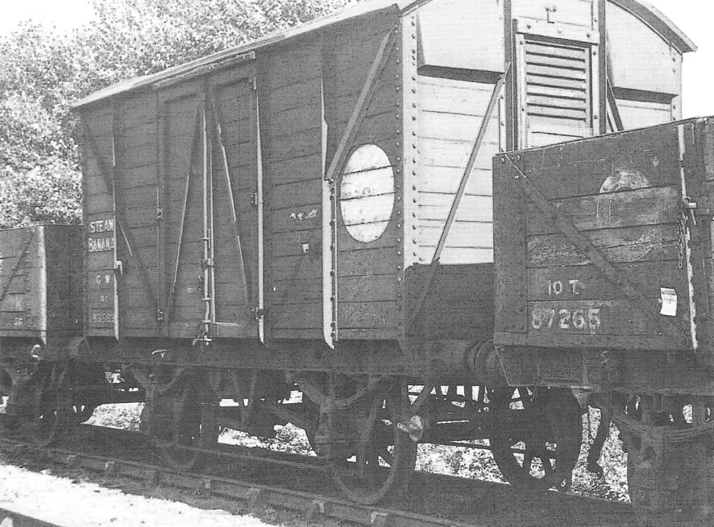 GWR Banana Van converted from a 10 ton covered Wagon telegraph code 'Mink' stored at Rowington Junction
