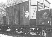 GWR Banana Van converted from a 10 ton covered Wagon telegraph code 'Mink' stored at Rowington Junction
