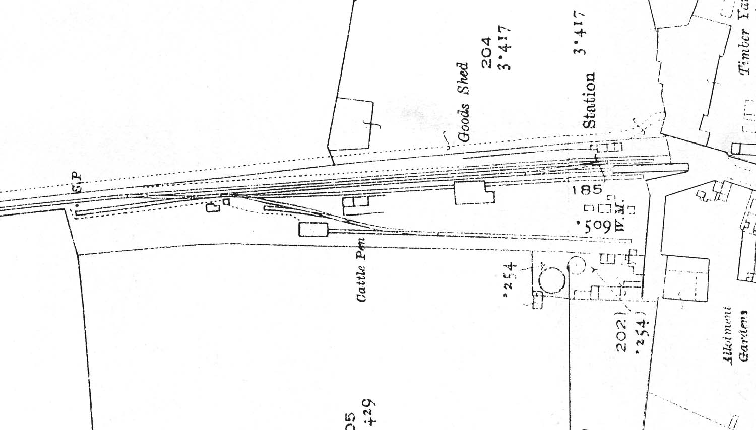 ShipstononStour Station A 1923 25 inch Ordnance Survey map showing