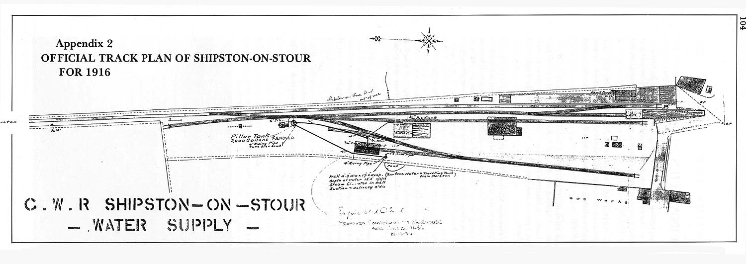 Shipston on stour station a 1916 official track plan showing the