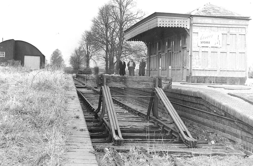 Looking along the platform long after the station had closed to passenger services with the ground frame now removed
