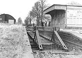 Looking along the platform long after the station had closed to passenger services with the ground frame now removed