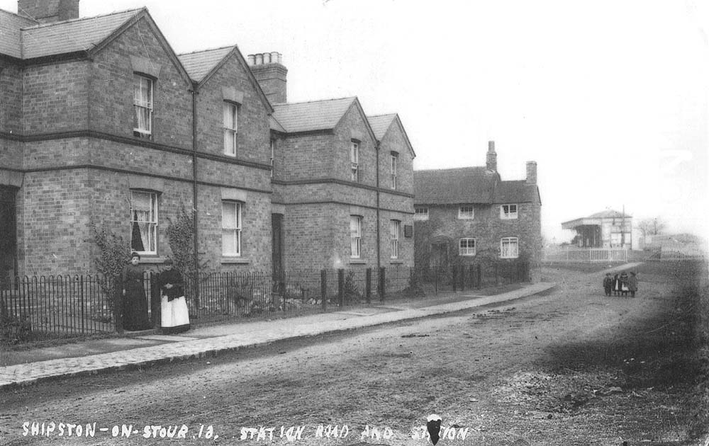 Shipston on stour station a turn of the century view of station road