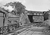 Ex-GWR 68xx Class No 6861 'Crynant Grange'  passes through Shirley on a down express service on 20th June 1964