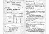 A copy of a Great Western Railway Goods Department Circular containing General Instructions to their staff
