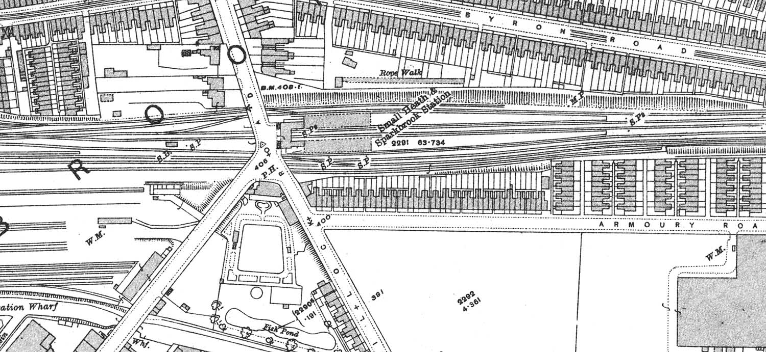 Small Heath and Sparkbrook Station A 1913 25 inch to the mile Ordnance