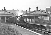 Ex-GWR 4-6-0 No 7817 'Garsington Manor' is seen on a down local service on 12th April 1962