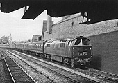 Western Class D1006 'Western Stalwart' approaches Soho and Winson Green station on an up express