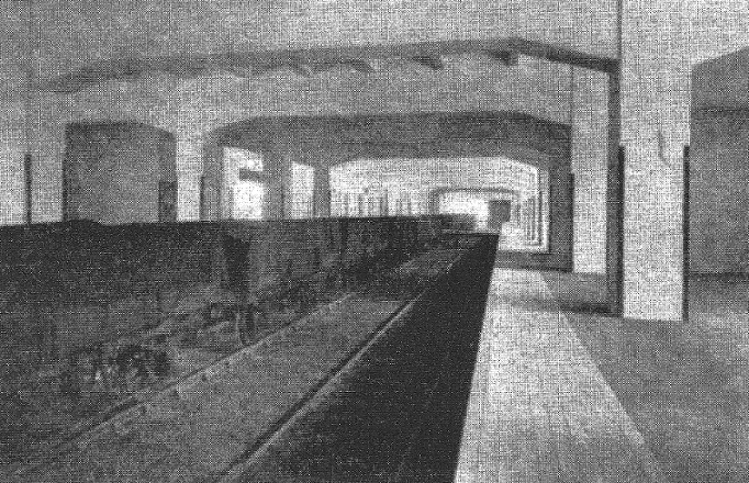 Interior of the new Soho & Winson Green Warehouse showing the transit area on the ground floor