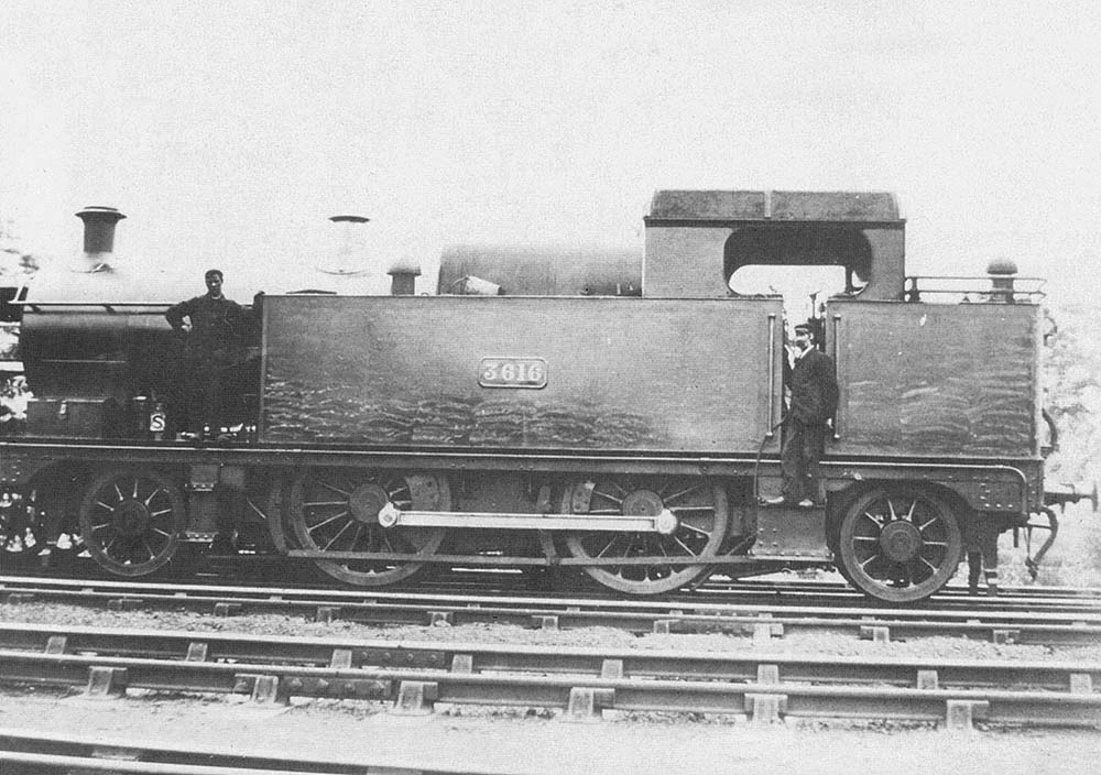 GWR 2-4-2T 36xx class No 3616 poses in new condition at Solihull circa 1902
