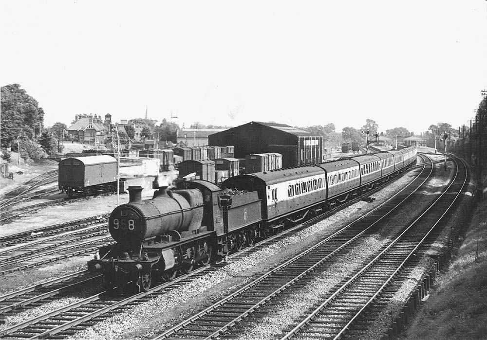 Ex-GWR 2-6-0 43xx Class No 6379 heads for Birmingham Snow Hill on 8:50 am from Margate