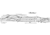 A low resolution version of the Signalling Diagram for Solihull Signal Box thought to date from early 1952